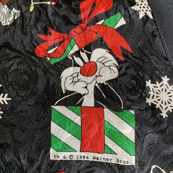 Warner Brothers Looney Tunes Women's Christmas Holiday Vest M/L 1994 - Picture 4 of 9